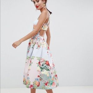 ASOS spring floral scuba dress